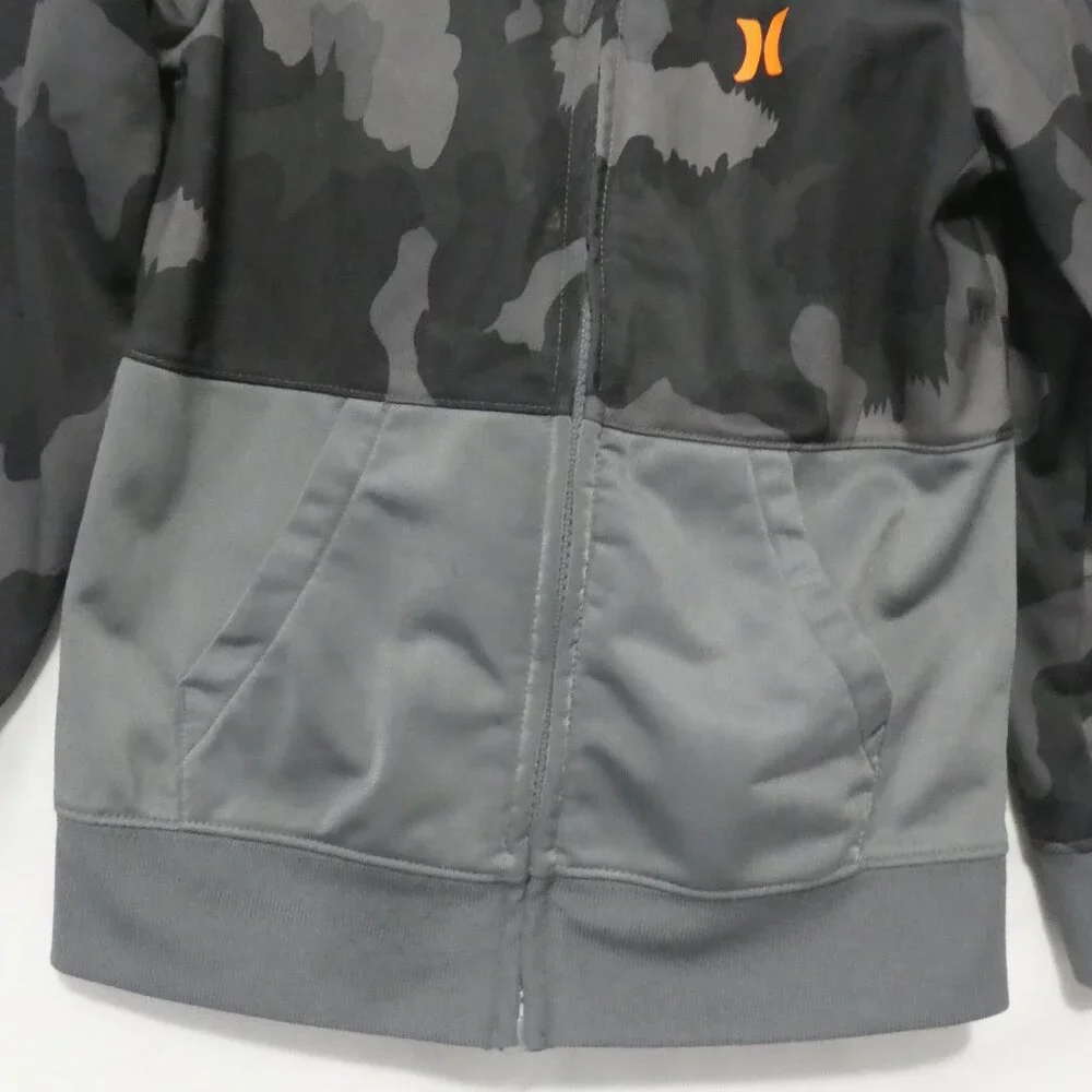 HURLEY | size 7 - kids | Grey Camo / Camouflage Zip-Up Jacket | NWOT - Picture 8 of 16
